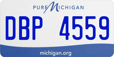 MI license plate DBP4559