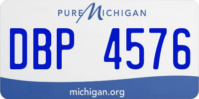 MI license plate DBP4576