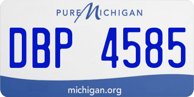 MI license plate DBP4585
