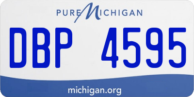 MI license plate DBP4595