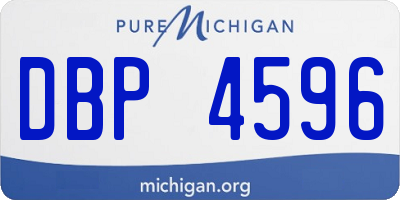 MI license plate DBP4596