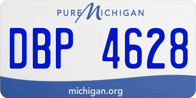 MI license plate DBP4628