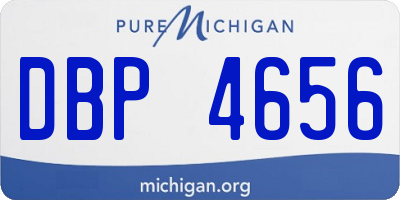 MI license plate DBP4656