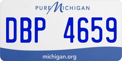 MI license plate DBP4659