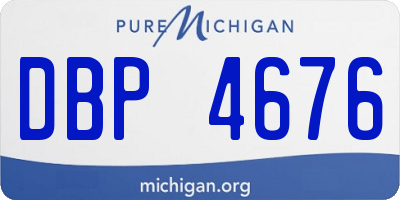 MI license plate DBP4676