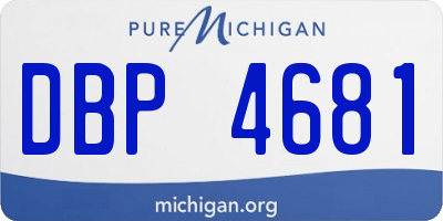 MI license plate DBP4681