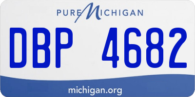 MI license plate DBP4682
