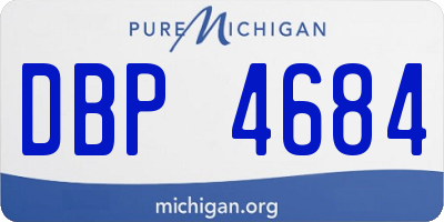 MI license plate DBP4684