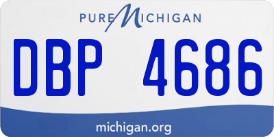 MI license plate DBP4686