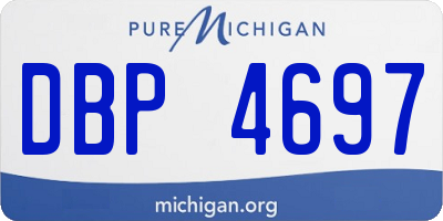 MI license plate DBP4697