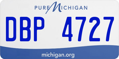 MI license plate DBP4727