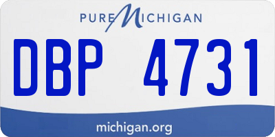 MI license plate DBP4731