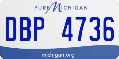 MI license plate DBP4736