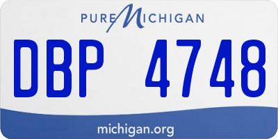 MI license plate DBP4748