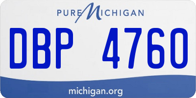 MI license plate DBP4760