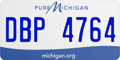 MI license plate DBP4764