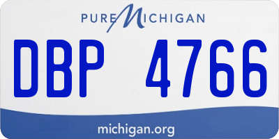 MI license plate DBP4766