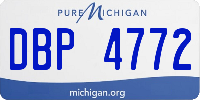 MI license plate DBP4772