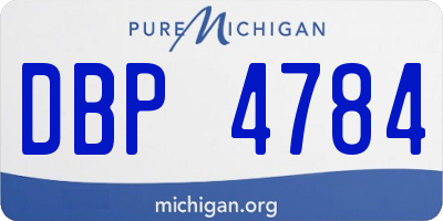 MI license plate DBP4784