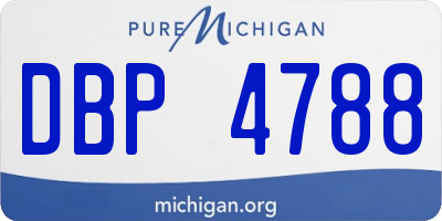 MI license plate DBP4788