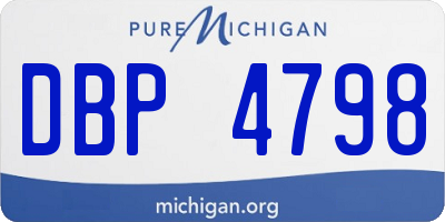 MI license plate DBP4798