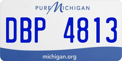 MI license plate DBP4813