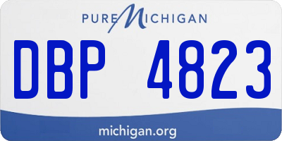 MI license plate DBP4823
