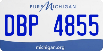 MI license plate DBP4855