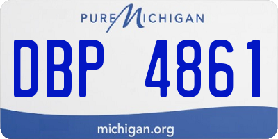 MI license plate DBP4861