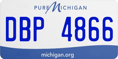 MI license plate DBP4866