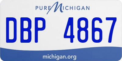 MI license plate DBP4867