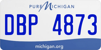 MI license plate DBP4873
