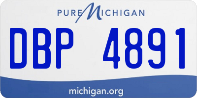 MI license plate DBP4891