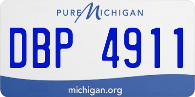 MI license plate DBP4911