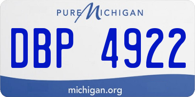 MI license plate DBP4922
