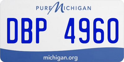 MI license plate DBP4960