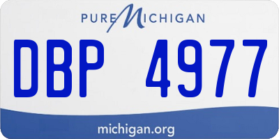 MI license plate DBP4977