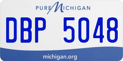 MI license plate DBP5048