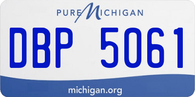 MI license plate DBP5061