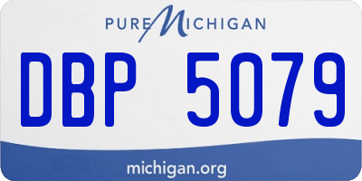 MI license plate DBP5079