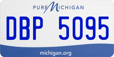 MI license plate DBP5095