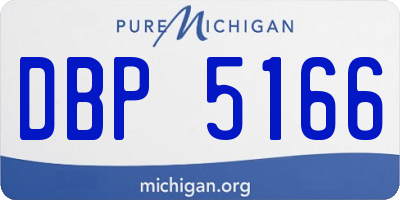 MI license plate DBP5166