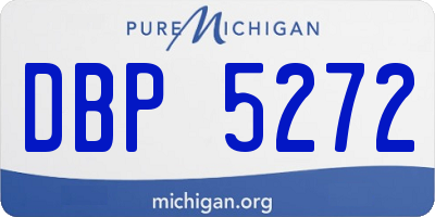 MI license plate DBP5272