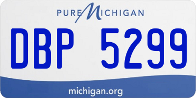 MI license plate DBP5299
