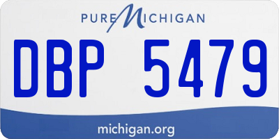 MI license plate DBP5479