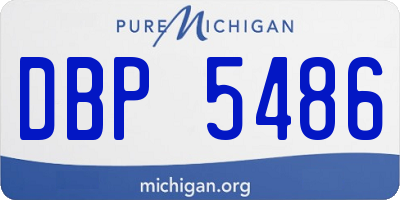 MI license plate DBP5486