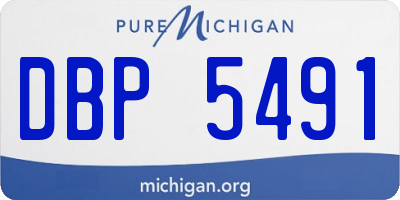 MI license plate DBP5491