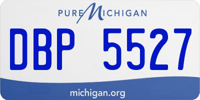 MI license plate DBP5527
