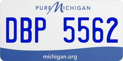MI license plate DBP5562