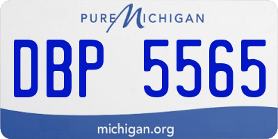 MI license plate DBP5565